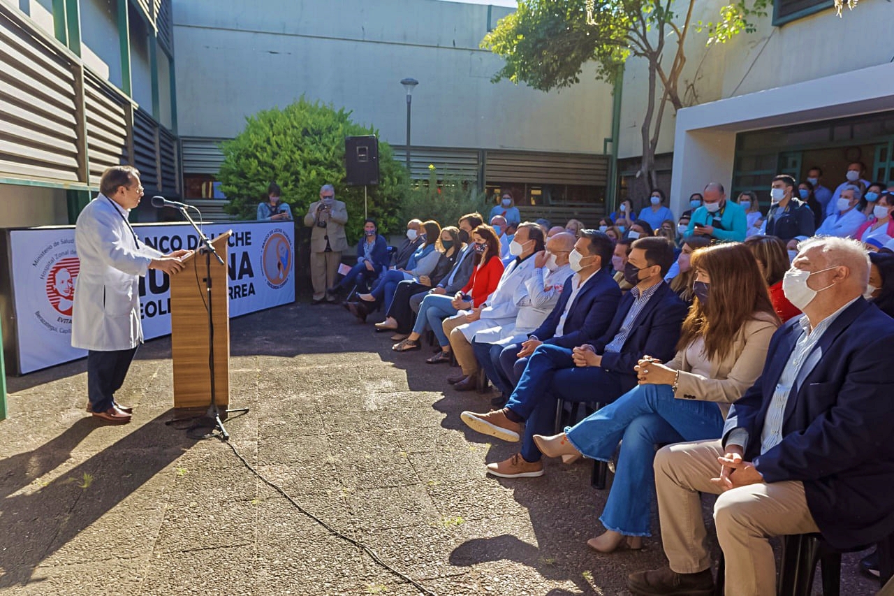 La Pta. del Consejo de Administración y el Director Ejecutivo del HEC participaron de la inauguración del Banco de Leche Materna en el Htal. Evita Pueblo